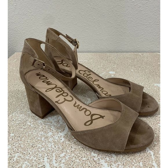 sam edelman nude block heel
